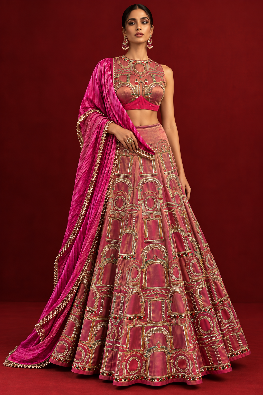 Hawa Mahal lehenga Set