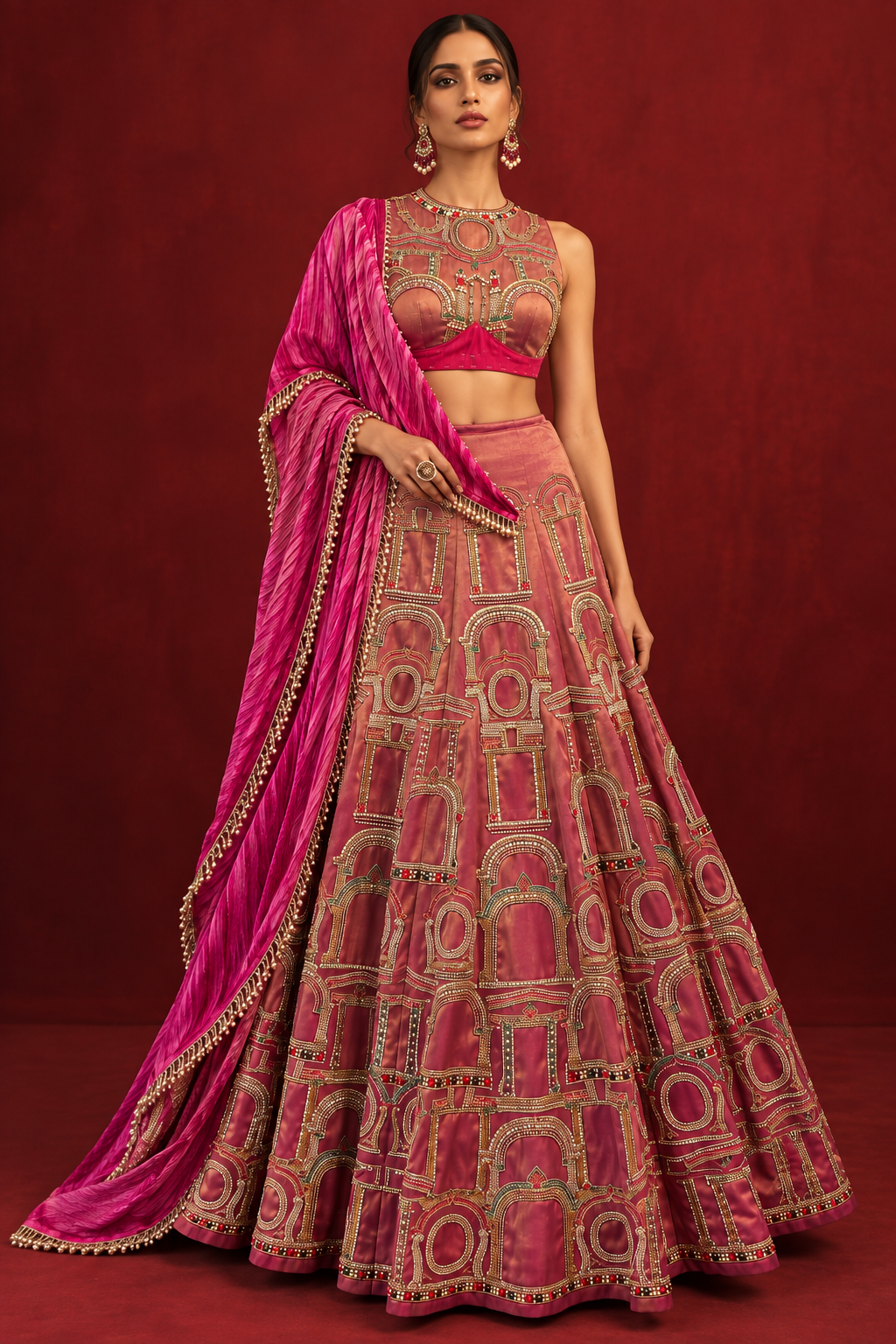 Hawa Mahal lehenga Set