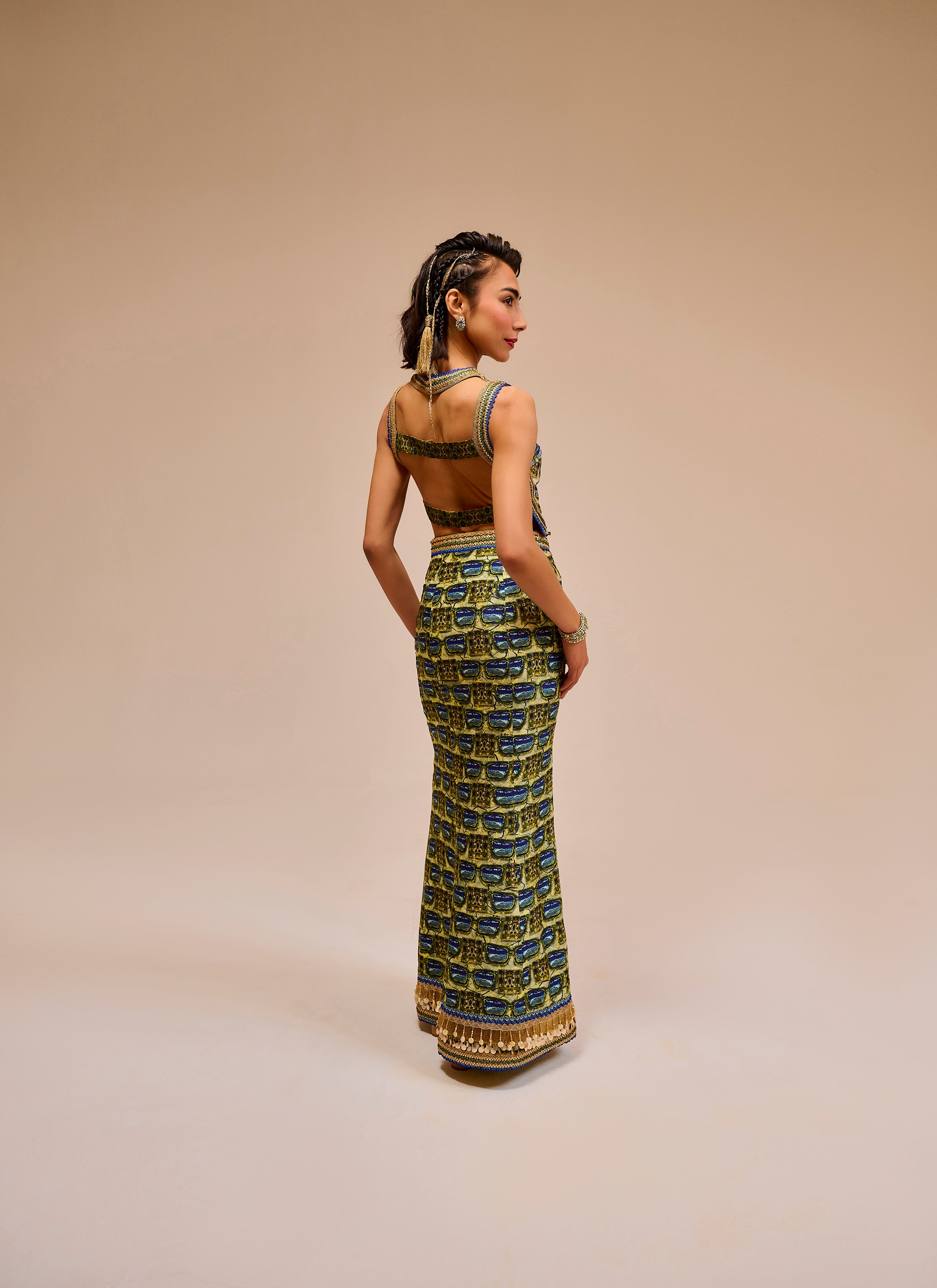 Royal Sunny Top & Skirt Set