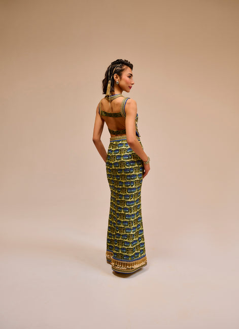 Royal Sunny Top & Skirt Set
