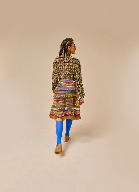 Vintage Token Shirt & Skirt Set